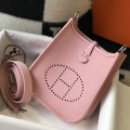 「#4288」 Hermes Pink Silver Buckle Mini Eveylen 17cm