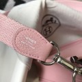 「#4288」 Hermes Pink Silver Buckle Mini Eveylen 17cm