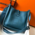 「#4293」 Hermès Cypress Green Silver Buckle Large Eveylen28cm
