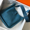 「#4293」 Hermès Cypress Green Silver Buckle Large Eveylen28cm