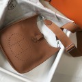 「#4296」 Hermès golden brown silver buckle large size Eveylen28cm 「#4296」 Hermès golden brown silver buckle large size Eveylen28cm
