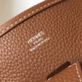 「#4296」 Hermès golden brown silver buckle large size Eveylen28cm 「#4296」 Hermès golden brown silver buckle large size Eveylen28cm