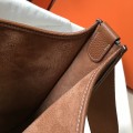 「#4296」 Hermès golden brown silver buckle large size Eveylen28cm 「#4296」 Hermès golden brown silver buckle large size Eveylen28cm