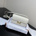 「#4304」 Hermès Milkshake White Constance Gold Buckle Crossbody Bag 20cm 「#4304」 Hermès Milkshake White Constance Gold Buckle Crossbody Bag 20cm