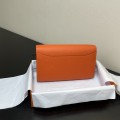 「#4308」 Hermès Orange Constance Gold Buckle Crossbody Bag 20cm
