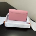 「#4310」Hermès Pink Constance Gold Buckle Crossbody Bag 20cm