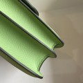 「#4322」 Hermès Constance Avocado Gold Buckle Bag 19cm