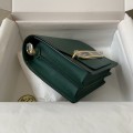 「#4040」Hermes pig nose bag Roulis peacock green gold buckle 19cm