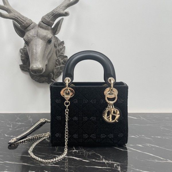 「#2184」 dior 0505  black 17 x 15 x 7 cm