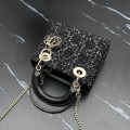 「#2185」 dior M0505 black gold 17 x 15 x 7 cm