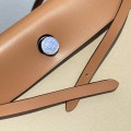 「#4329」 Hermès Beige and White Herbag 31CM