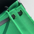 「#4330」 Hermès Bamboo Green Colorblock Herbag 31CM