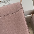 「#4040」Hermes Pig Nose Bag Roulis Girlish Pink Silver Buckle 19cm 「#4040」Hermes Pig Nose Bag Roulis Girlish Pink Silver Buckle 19cm