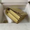 「#4044」Hermes Pig Nose Bag Roulis Lemon Gold Buckle 19cm